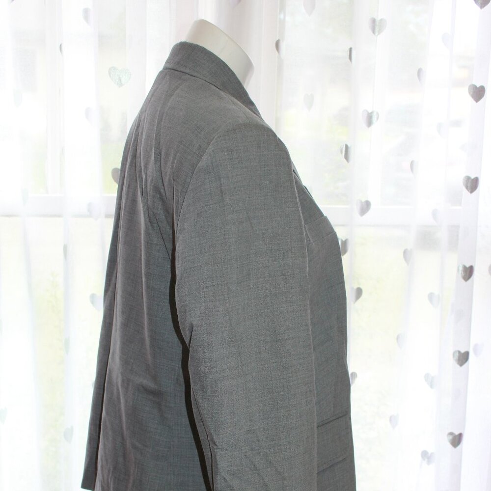 #503 Talbots Grey Dress Jacket Blazer Size 16 - Picture 3 of 9